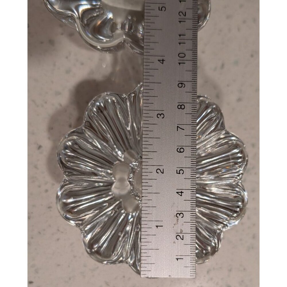 Orrefors Crystal Candle Holders Sven Palmqvist Vintage Stella Pattern - Picture 12 of 16